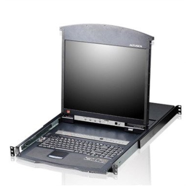 ATEN Rack konzola KL1508AN, 19", VGA, 1U, crna